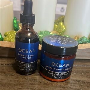 Bath & Body Works Ocean Beard Oil and Cream Set